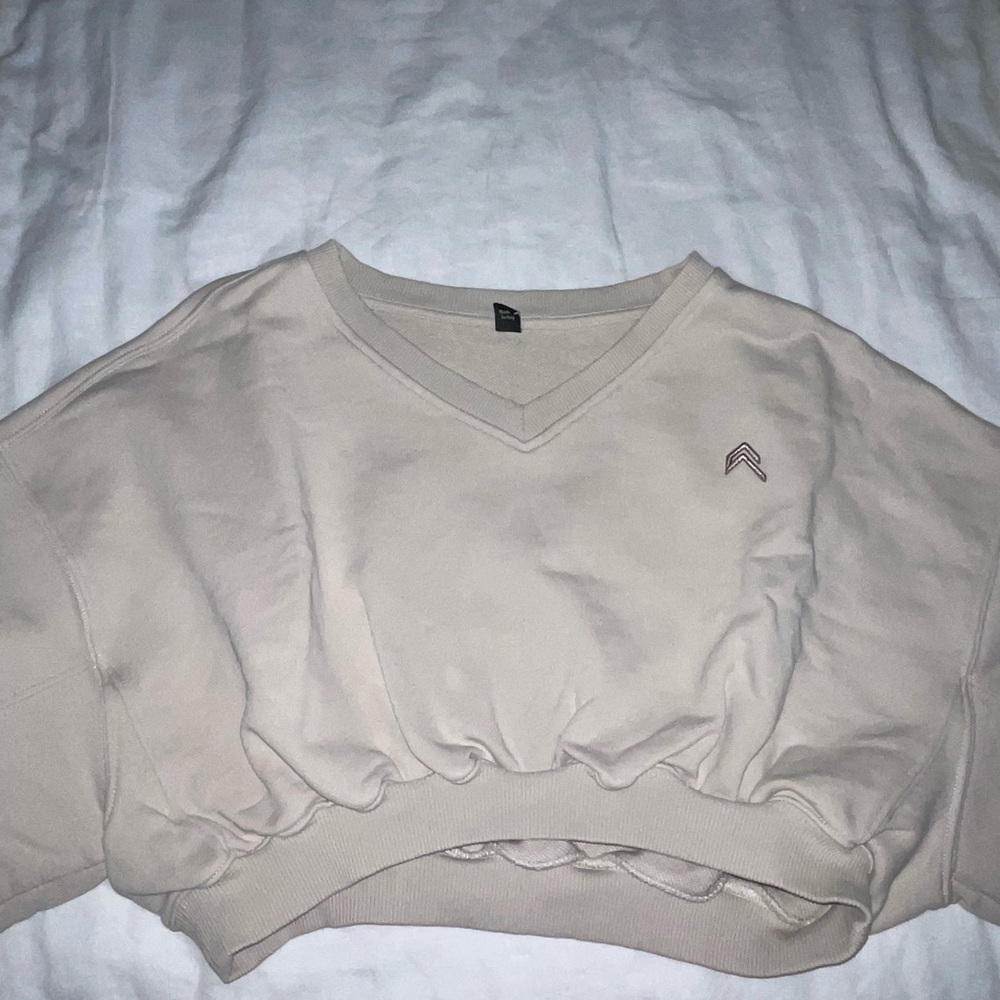 Oner Active Cream V-Neck Sweatshirt
